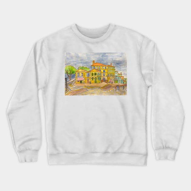 My Version of The Yellow House Crewneck Sweatshirt by natees33